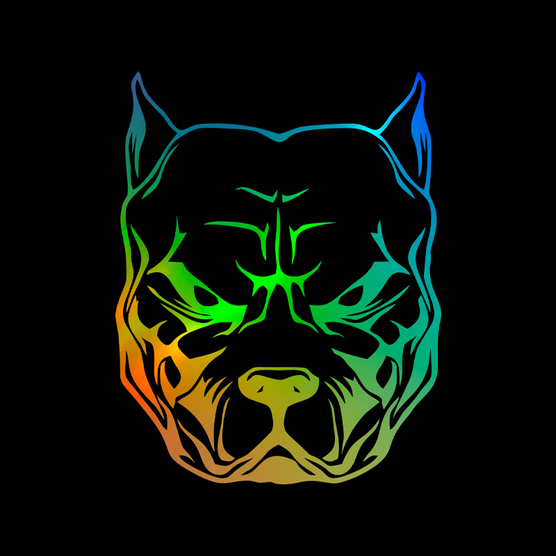 Motorcycle Gear Dogs - Adesivo de motocicleta padrão de cachorro