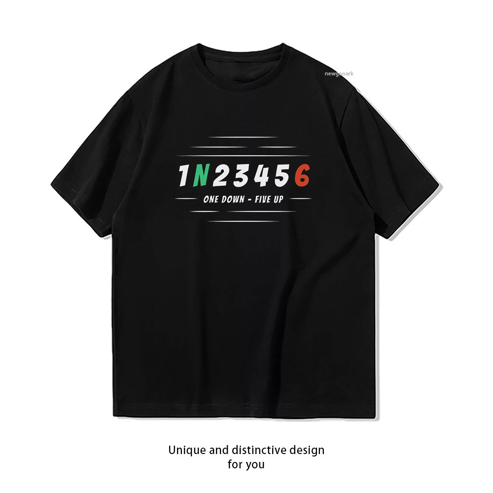 Motorcycle Gear Up Down - Camisetas Gráficas de Algodão para Verão