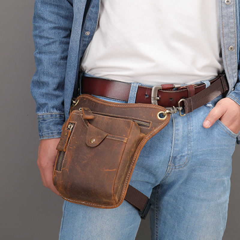 Motorcycle Gear Vintage - Pochete masculina vintage de cintura, bolsa