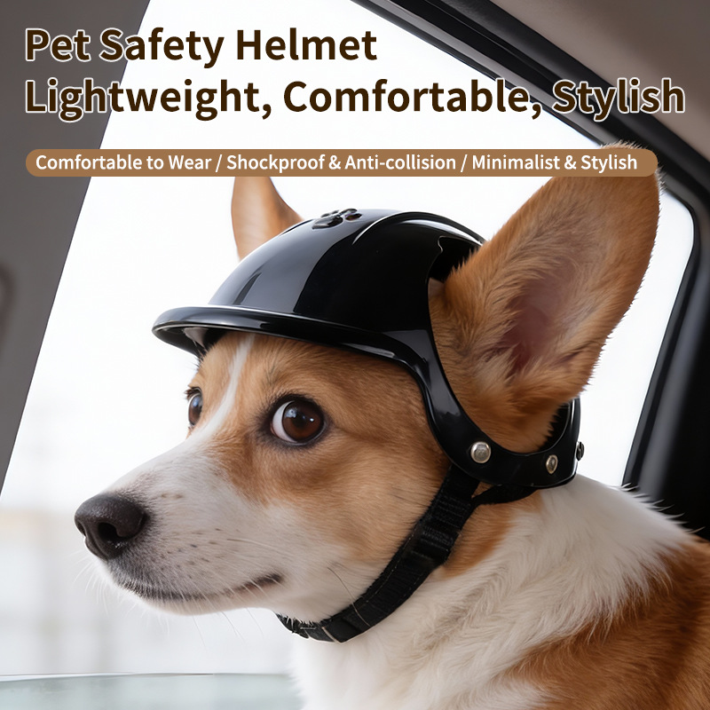 Motorcycle Gear Dogs - Capacete 3D Fofo para Animais de