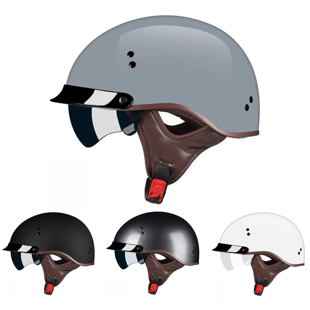 Motorcycle Gear Vintage - Capacete de motocicleta com certificação DOT,