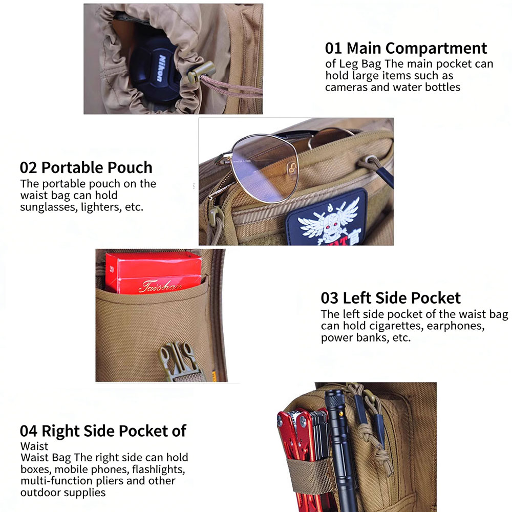 Bolsa tática para perna, bolsa - Motorcycle Gear Travel Bag avaliação e preço