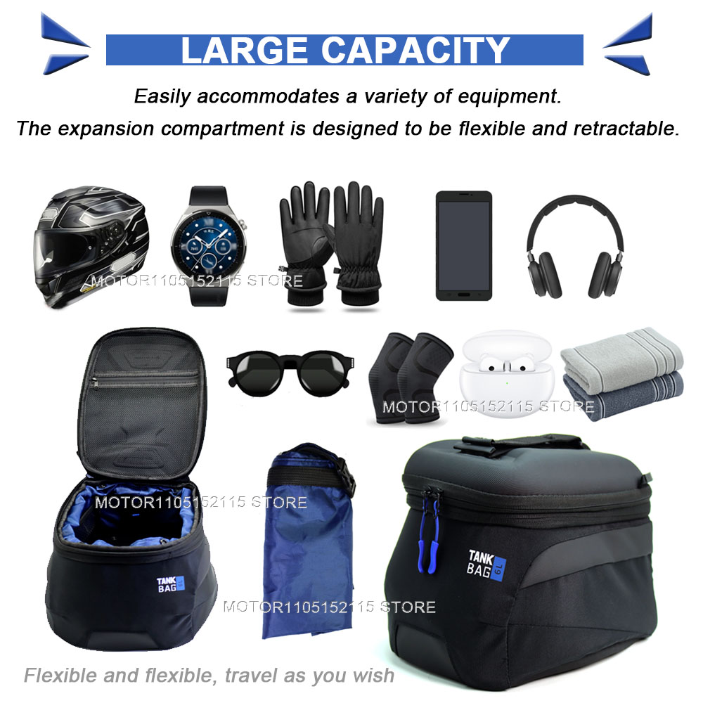 Novo para suzuki v-strom 650 1 - Magnetic Tank Bag avaliação e preço