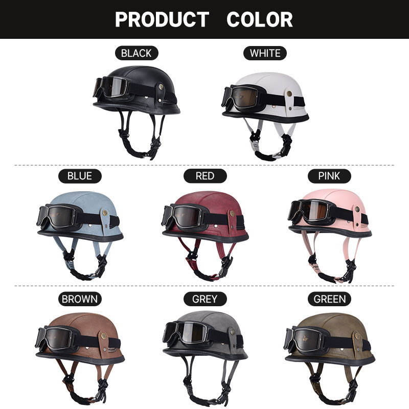 Capacete alemão meio vintage c - Motorcycle Gear Vintage avaliação e preço