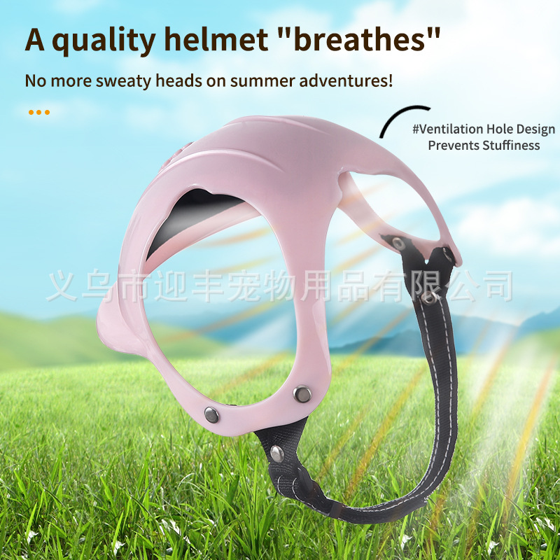 Capacete Rosa para Animais de  - Motorcycle Gear Dogs avaliação e preço