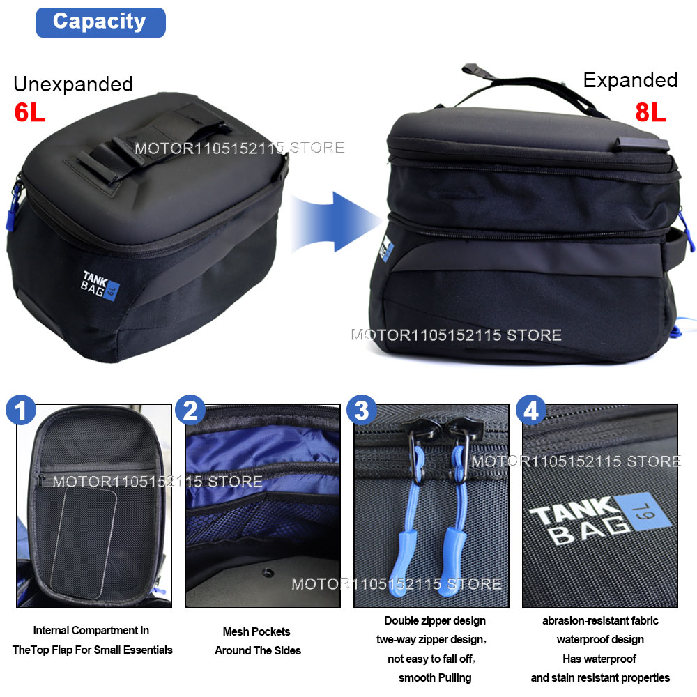 Para cfmoto cf moto 800mt mt80 - Magnetic Tank Bag avaliação e preço