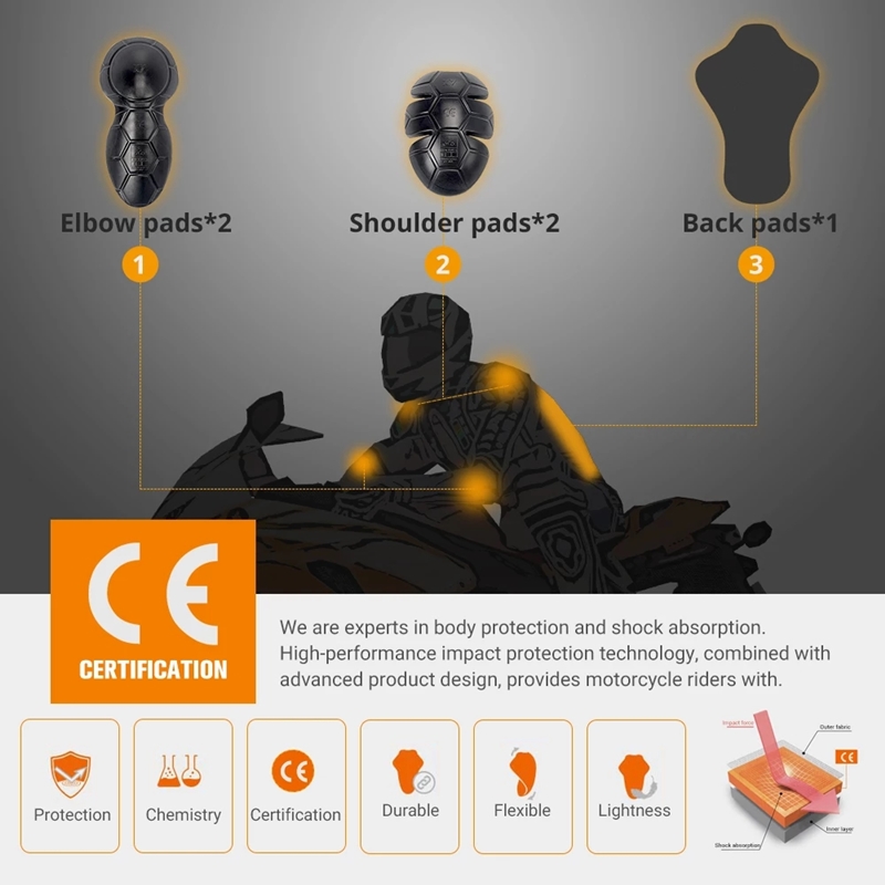 Jaqueta de motocicleta inserçã - Motorcycle Gear Jacket avaliação e preço