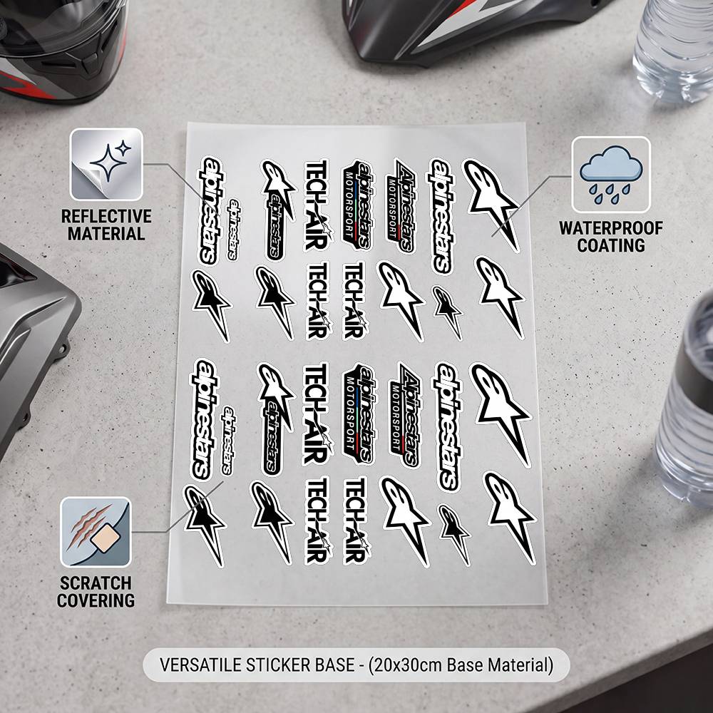 Adesivo Refletivo de Alta Visi - Motorcycle Gear Alpine avaliação e preço