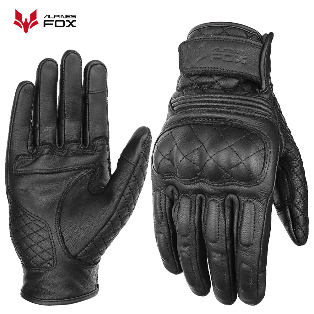 Retro luvas da motocicleta de  - Motorcycle Gear Alpine avaliação e preço