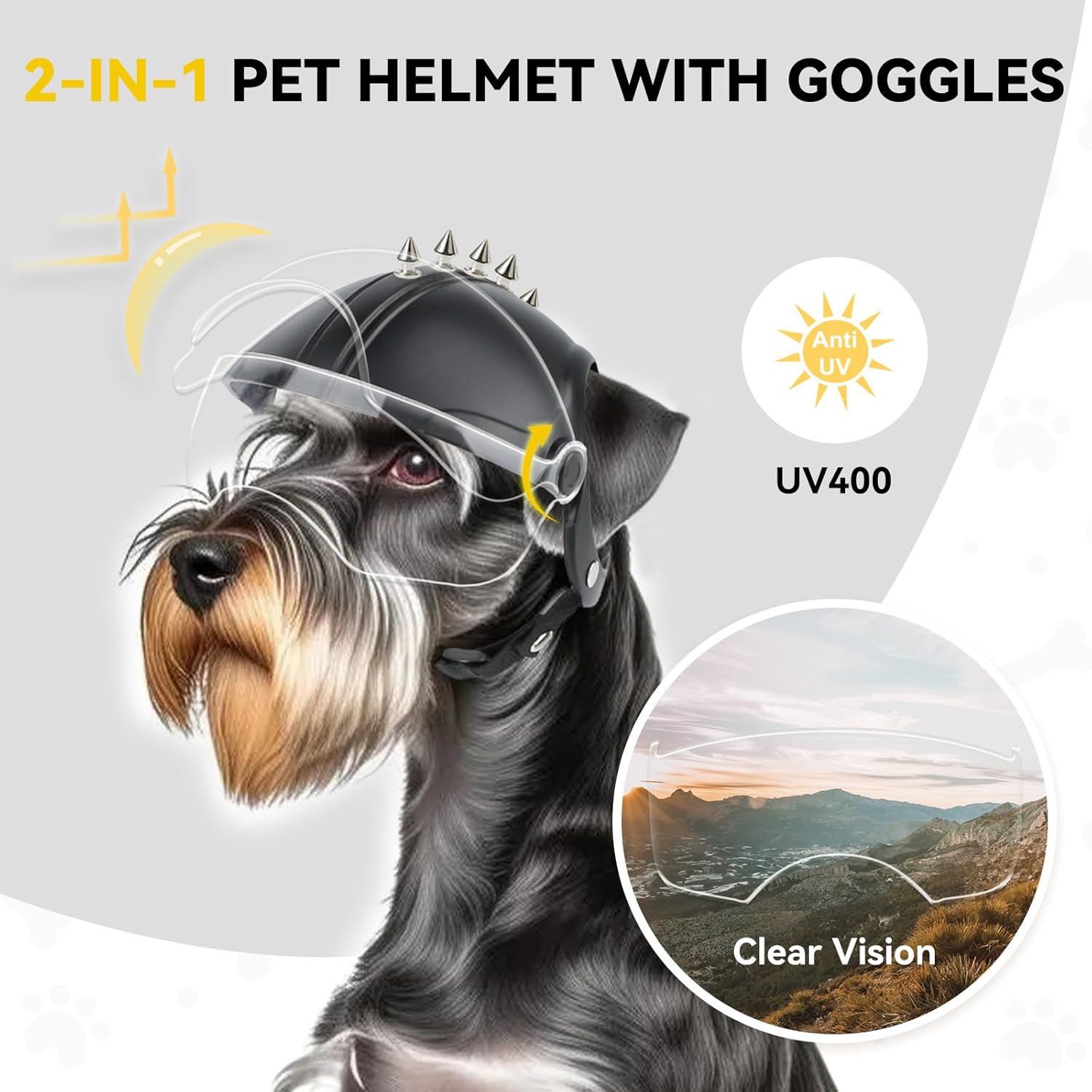 Capacete para Cães Pequenos, C - Motorcycle Gear Dogs avaliação e preço